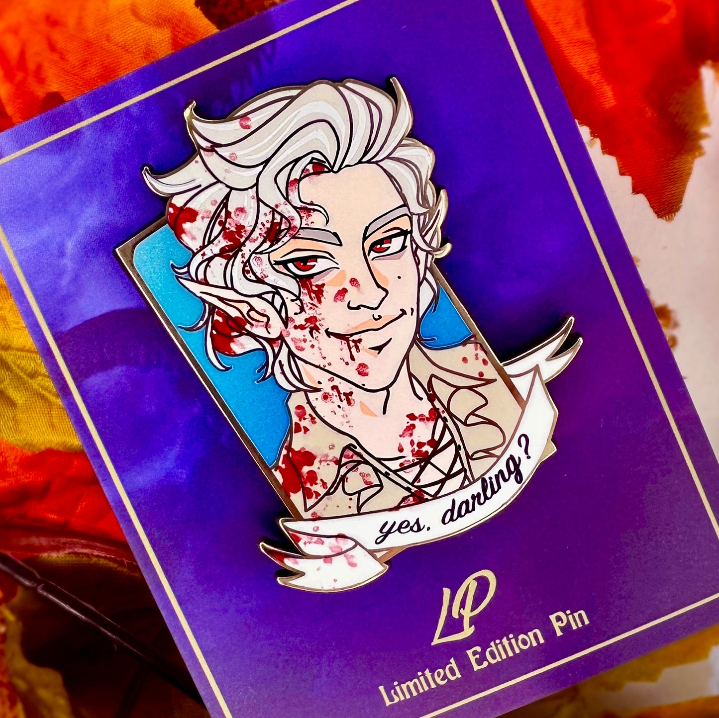 BG3 Companions: Astarion hard enamel pin