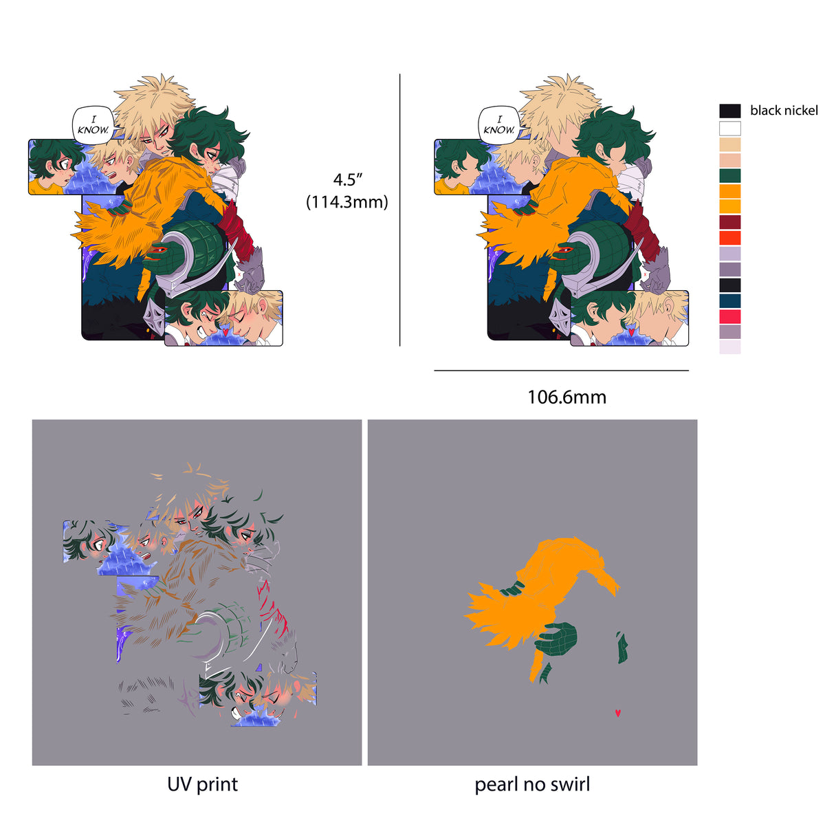 BKDK Apology panel hard enamel pin - PREORDER