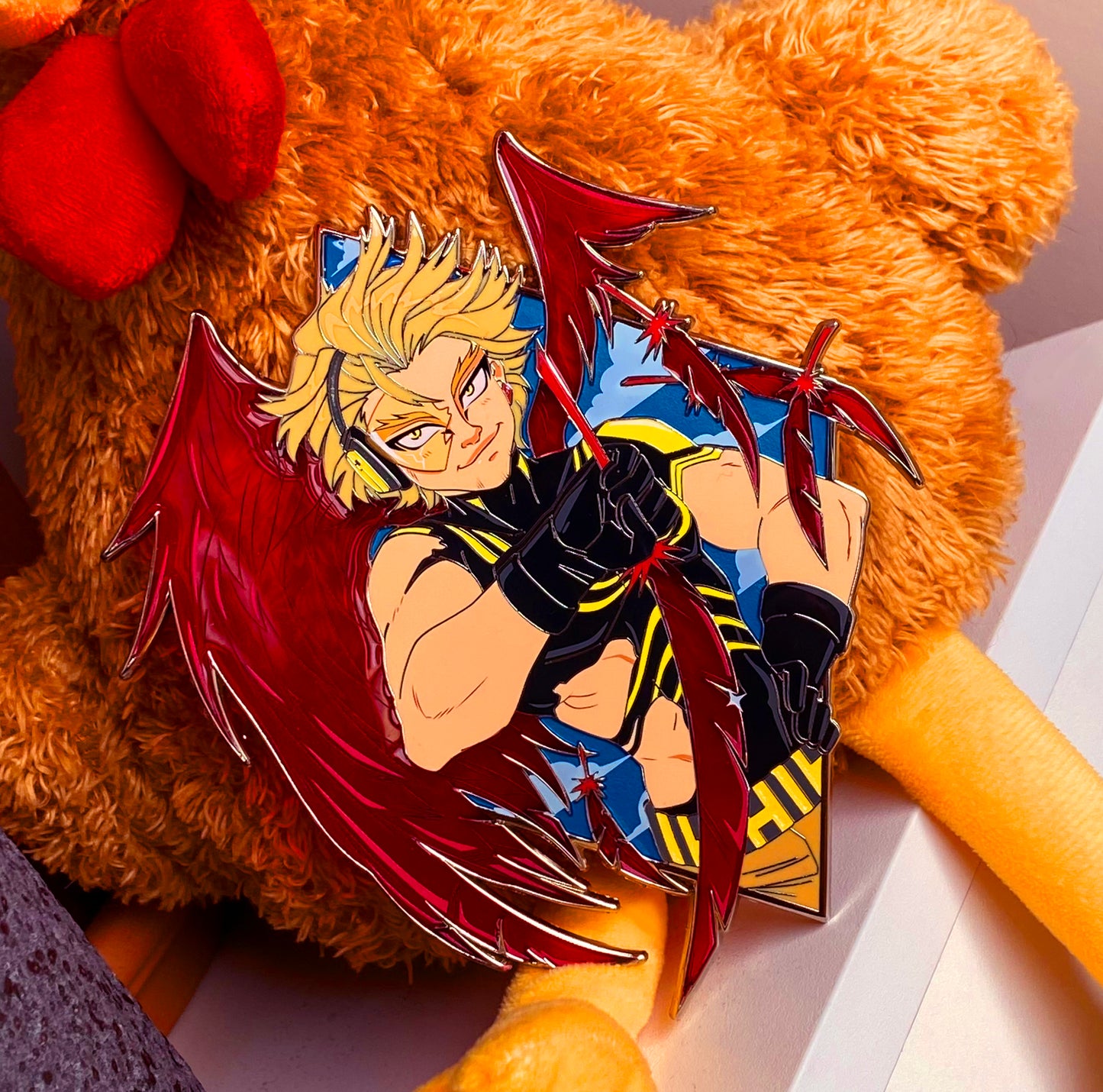 Wing Hero Hawks hard enamel pin