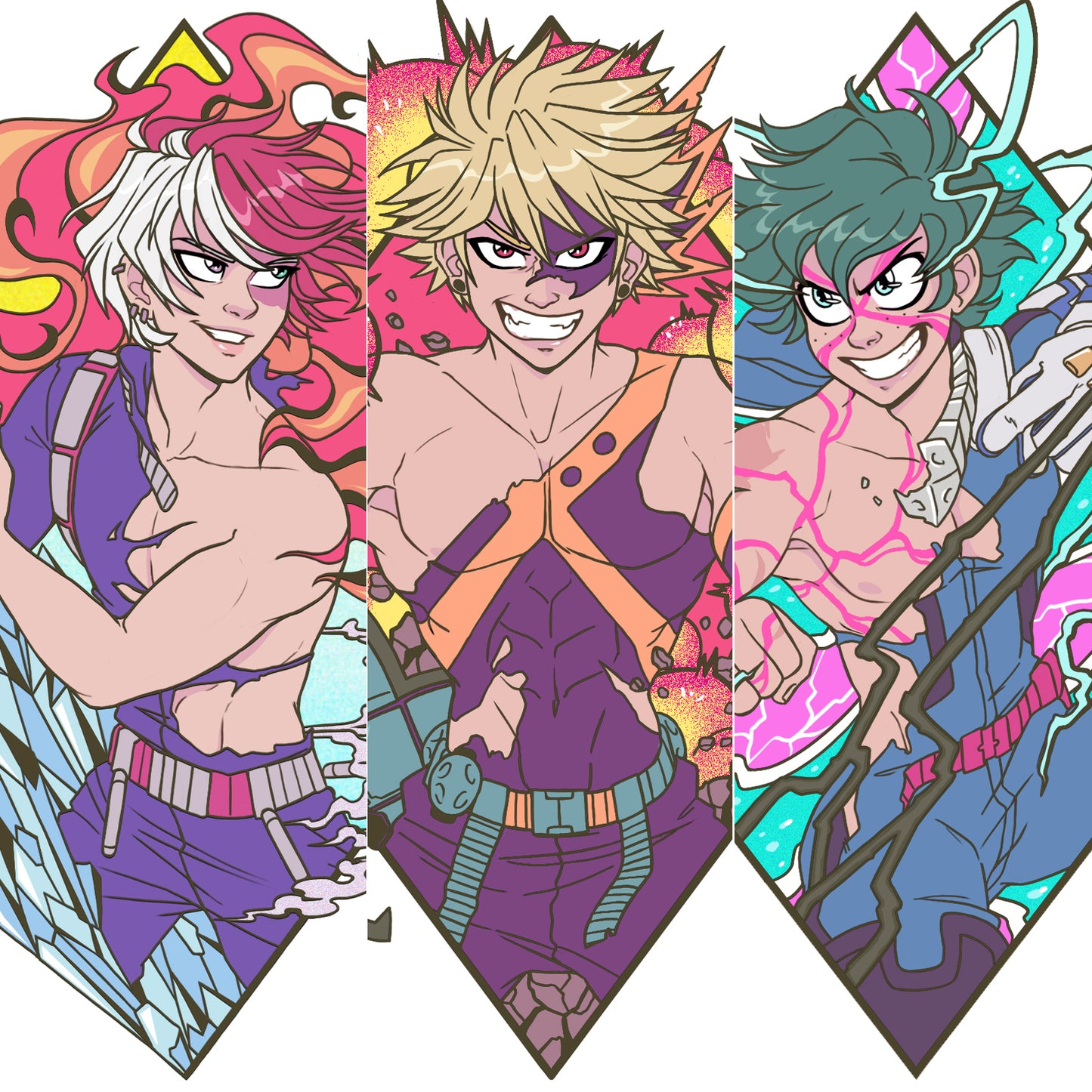 MHA Diamonds: Shoto, Bakugou, Deku Variants - PREORDER