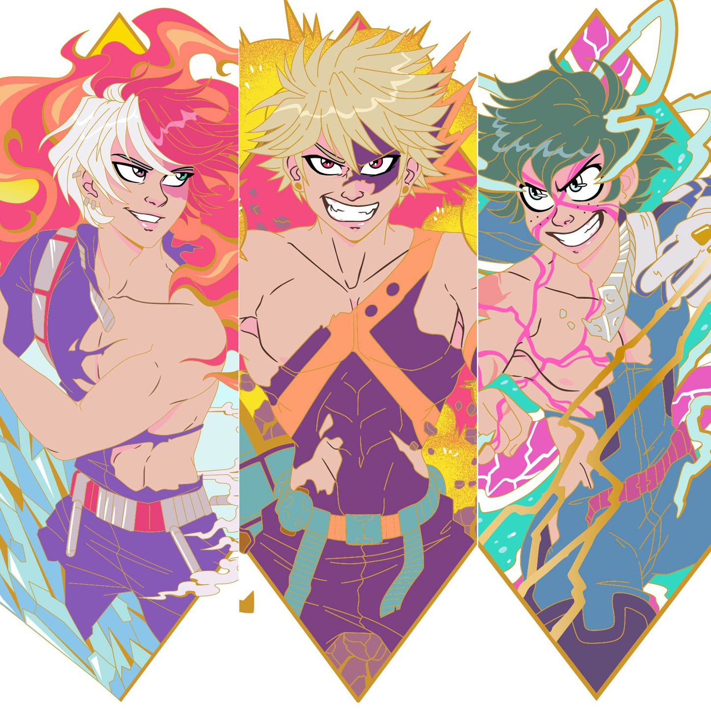 MHA Diamonds: Shoto, Bakugou, Deku Variants - PREORDER