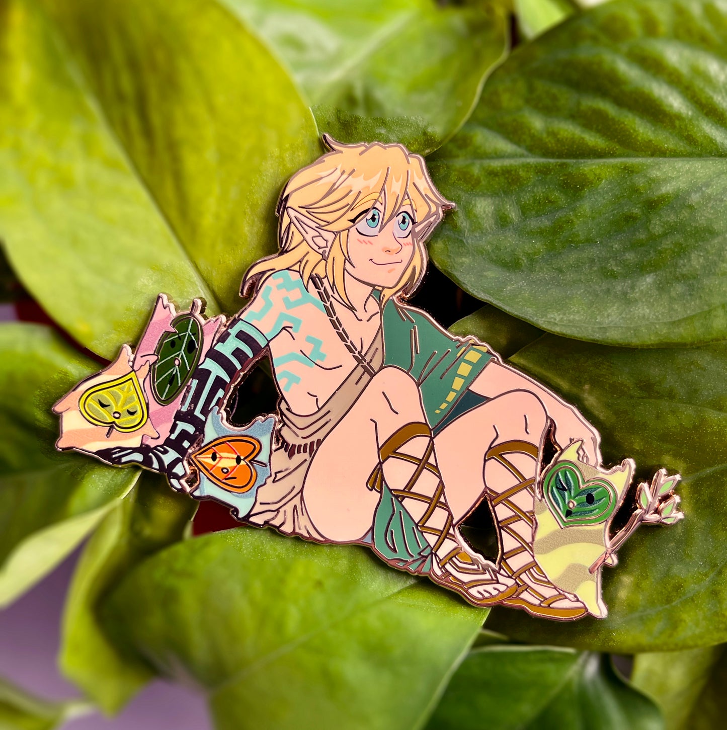 Link & Zelda with Koroks hard enamel pin SET - PREORDER