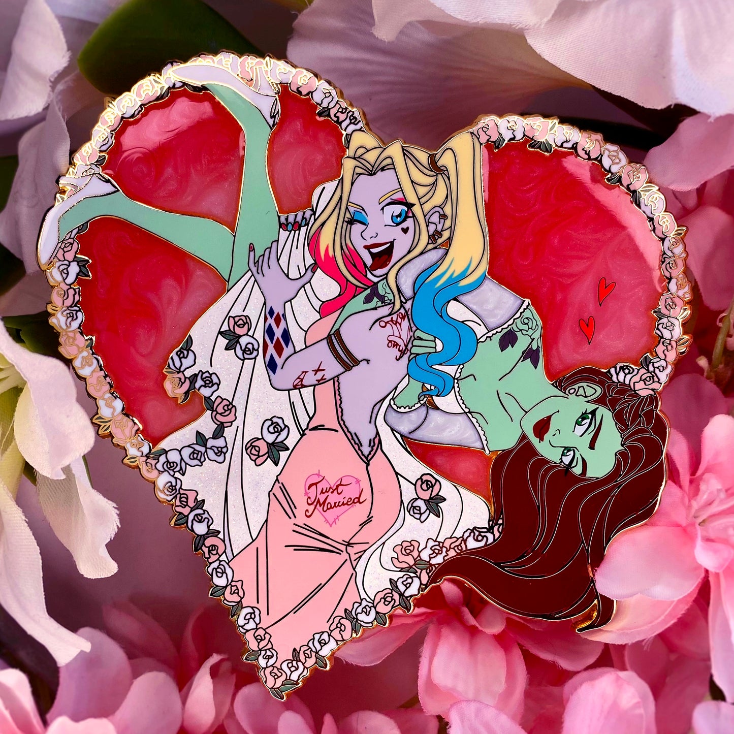 Harlivy Wedding hard enamel pin