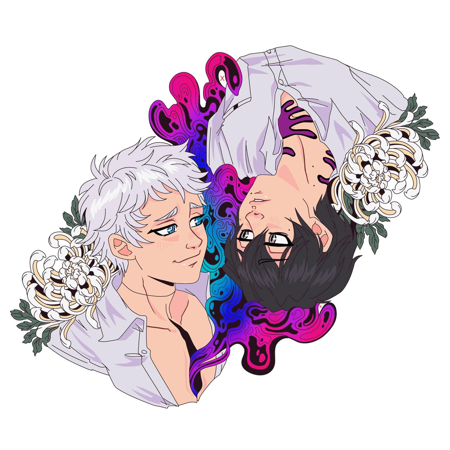 TSHD: Hikaru & Yoshiki hard enamel pin - PREORDER
