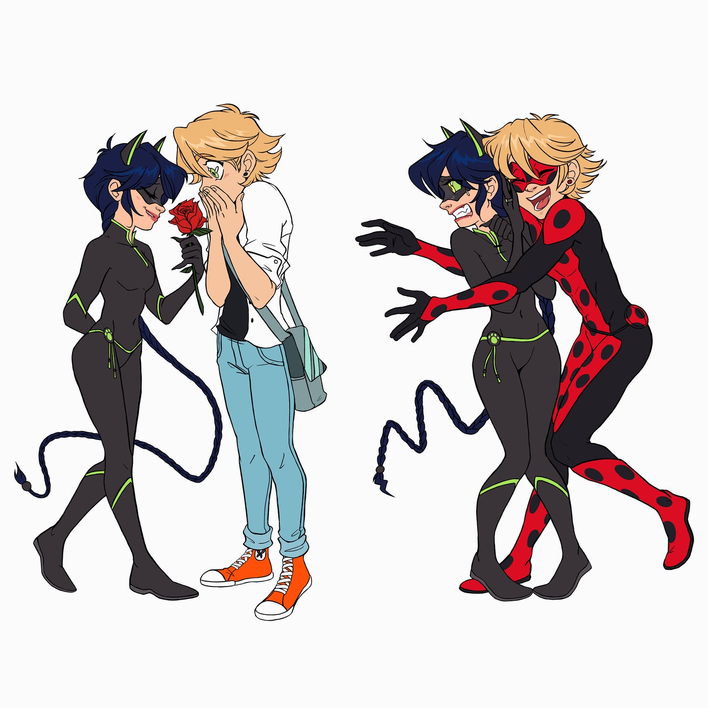 Lady Noire Romantic Adventures hard enamel pins [SET] - PREORDER