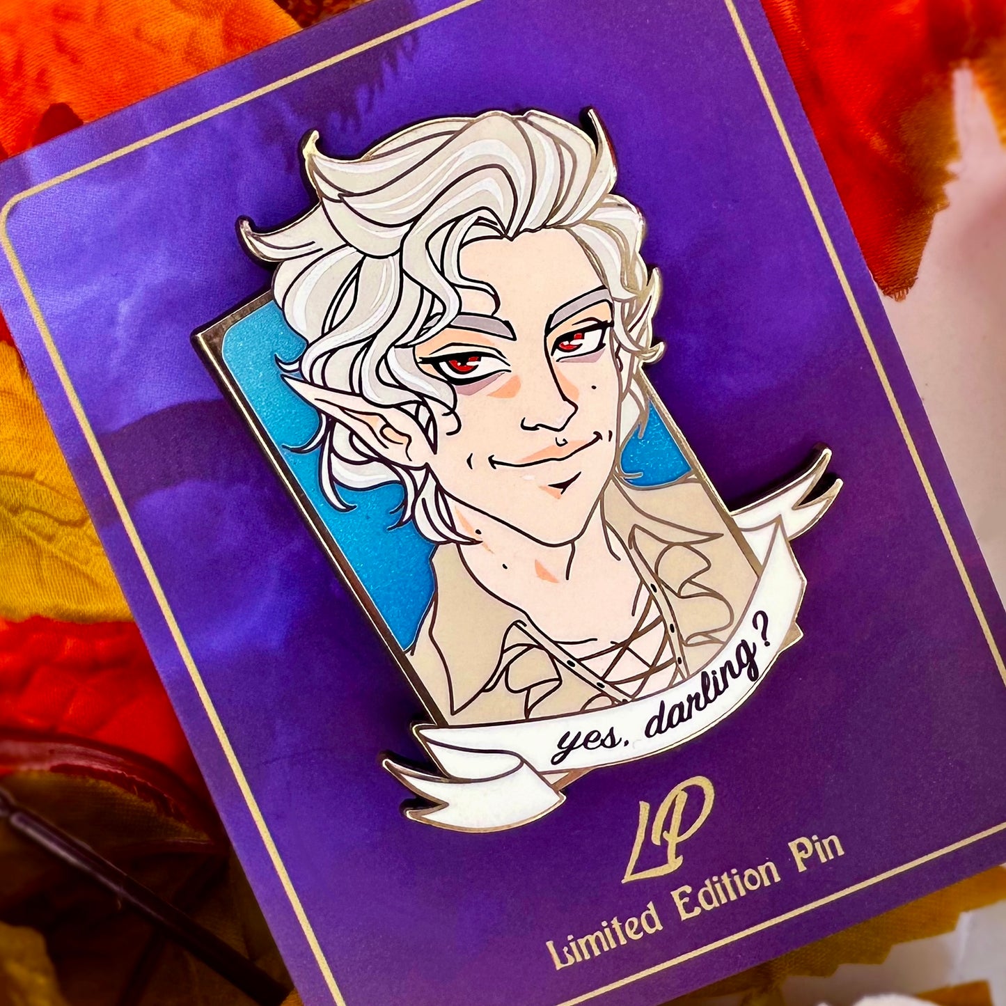 BG3 Companions: Astarion hard enamel pin