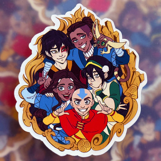 Avatar Gang cut-out vinyl sticker 7x6cm