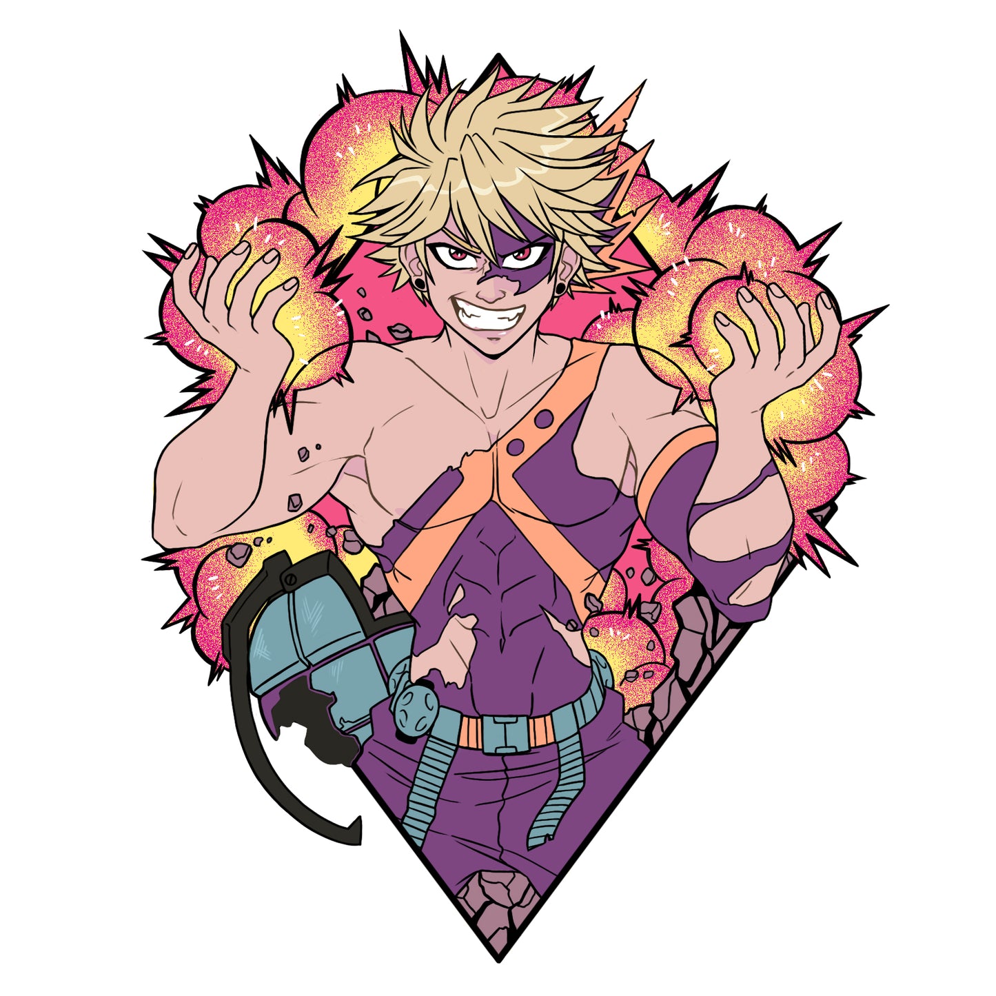 MHA Diamonds: Shoto, Bakugou, Deku Variants - SINGLE PINS