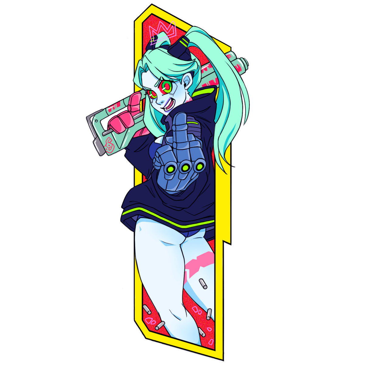 Edgerunners: Rebecca & Lucy hard enamel pin [SET/SINGLE PIN] - PREORDER