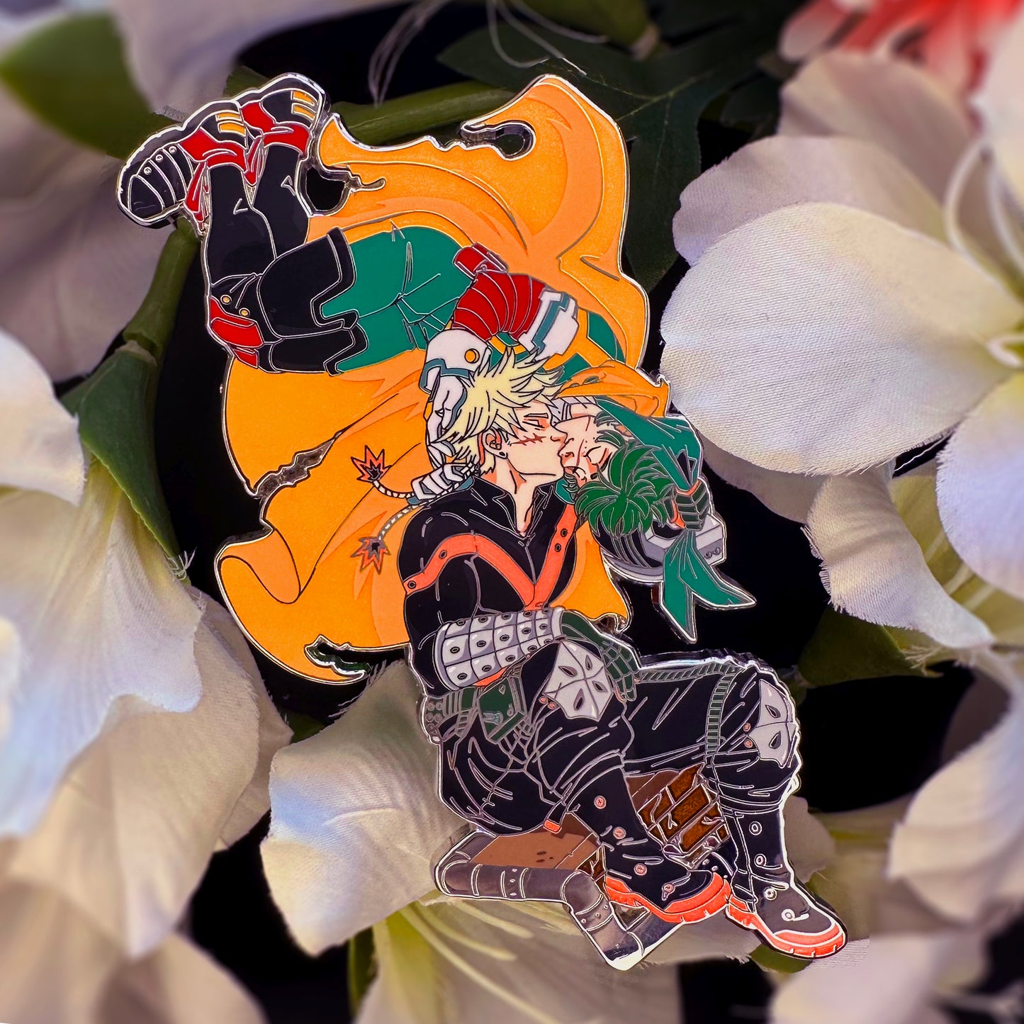 BakuDeku Floating Kiss hard enamel pin