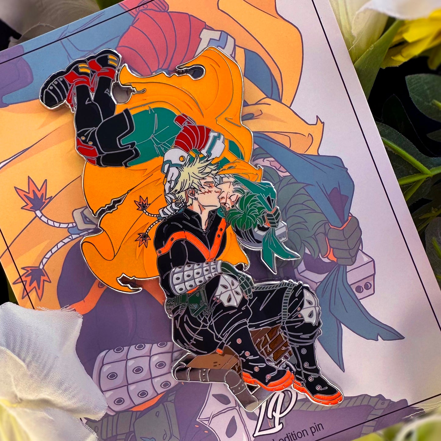 BakuDeku Floating Kiss hard enamel pin