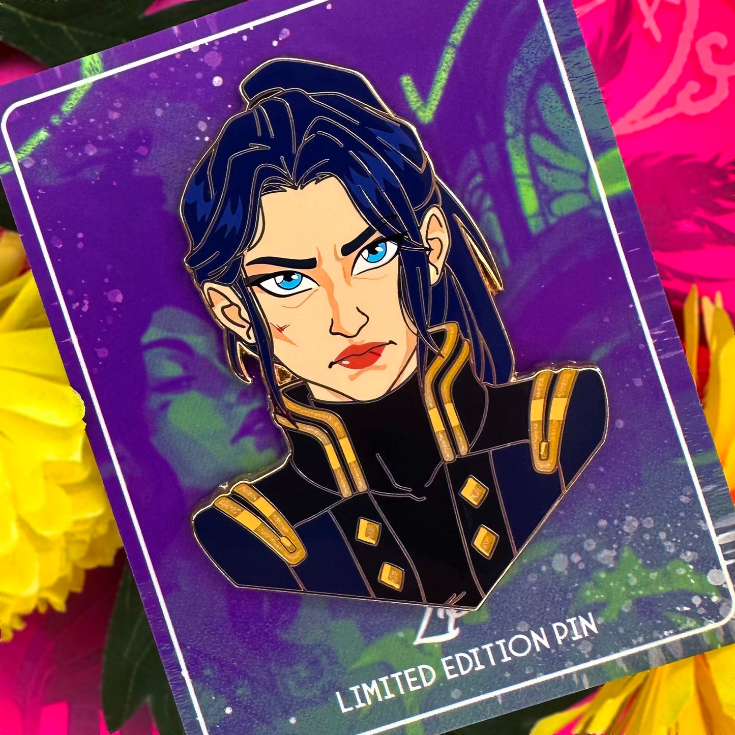Arcane busts hard enamel pins [Caitlyn, Viktor, Jayce]