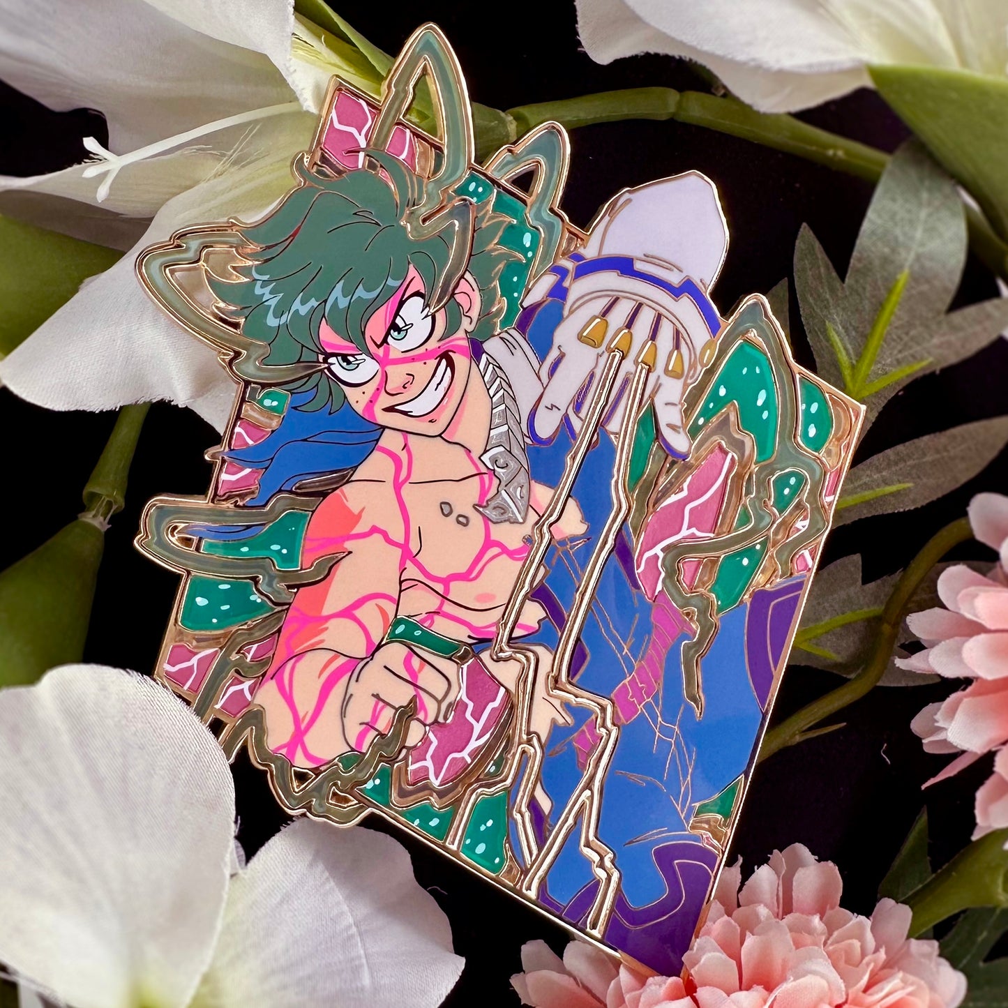 MHA Diamonds: Deku Variant hard enamel pin