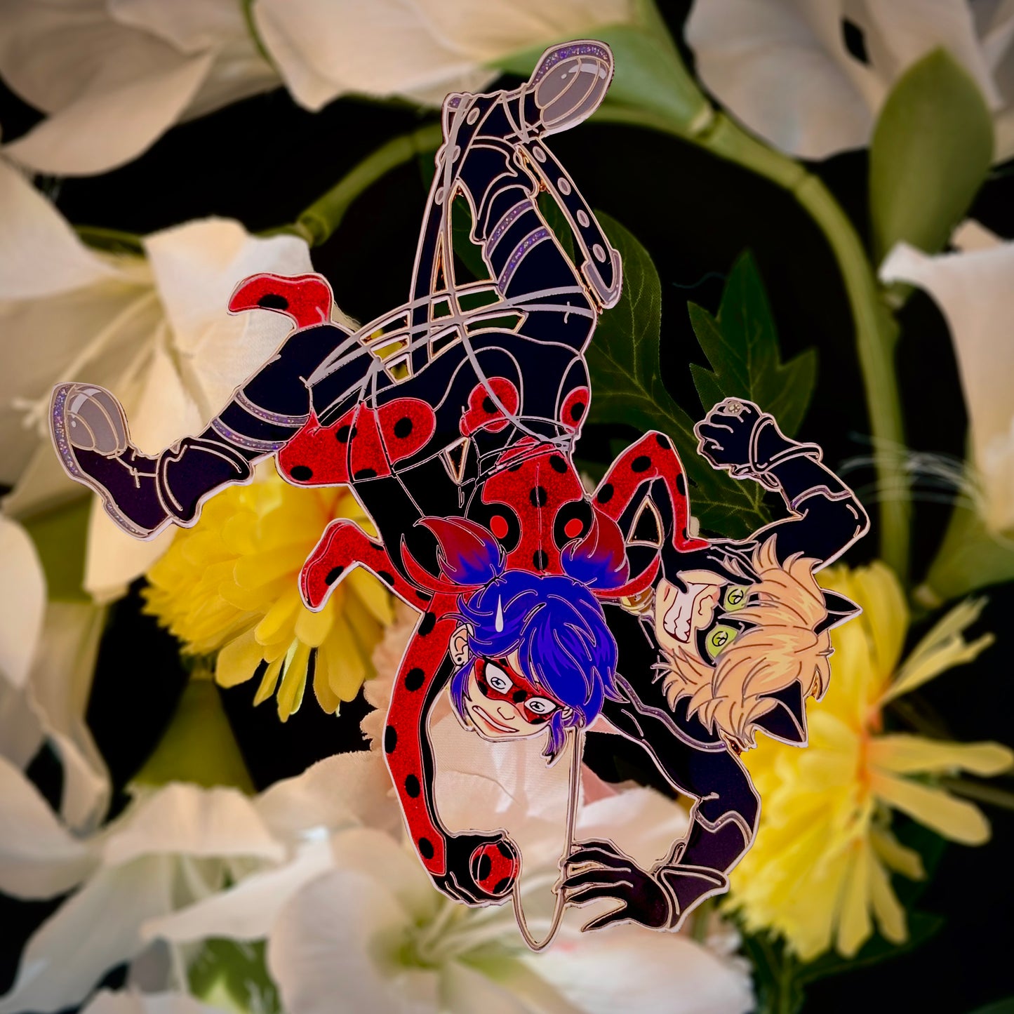 Entangled Idiots hard enamel pin