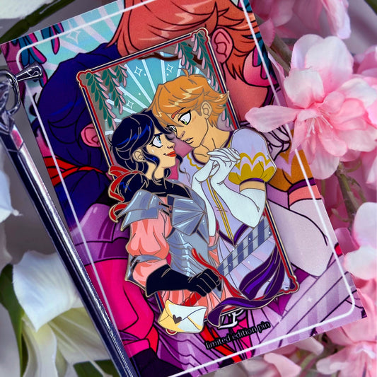 Adrienette Fantasy AU hard enamel pin