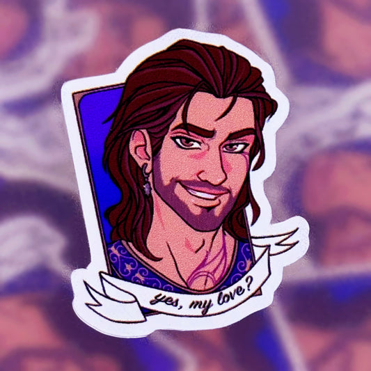 BG3 Companions: Gale cut-out vinyl sticker 4x2cm