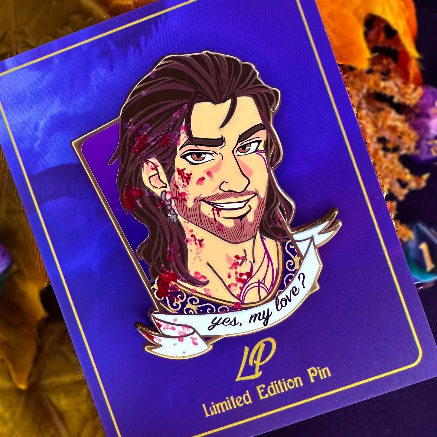 BG3 Companions: Gale hard enamel pin