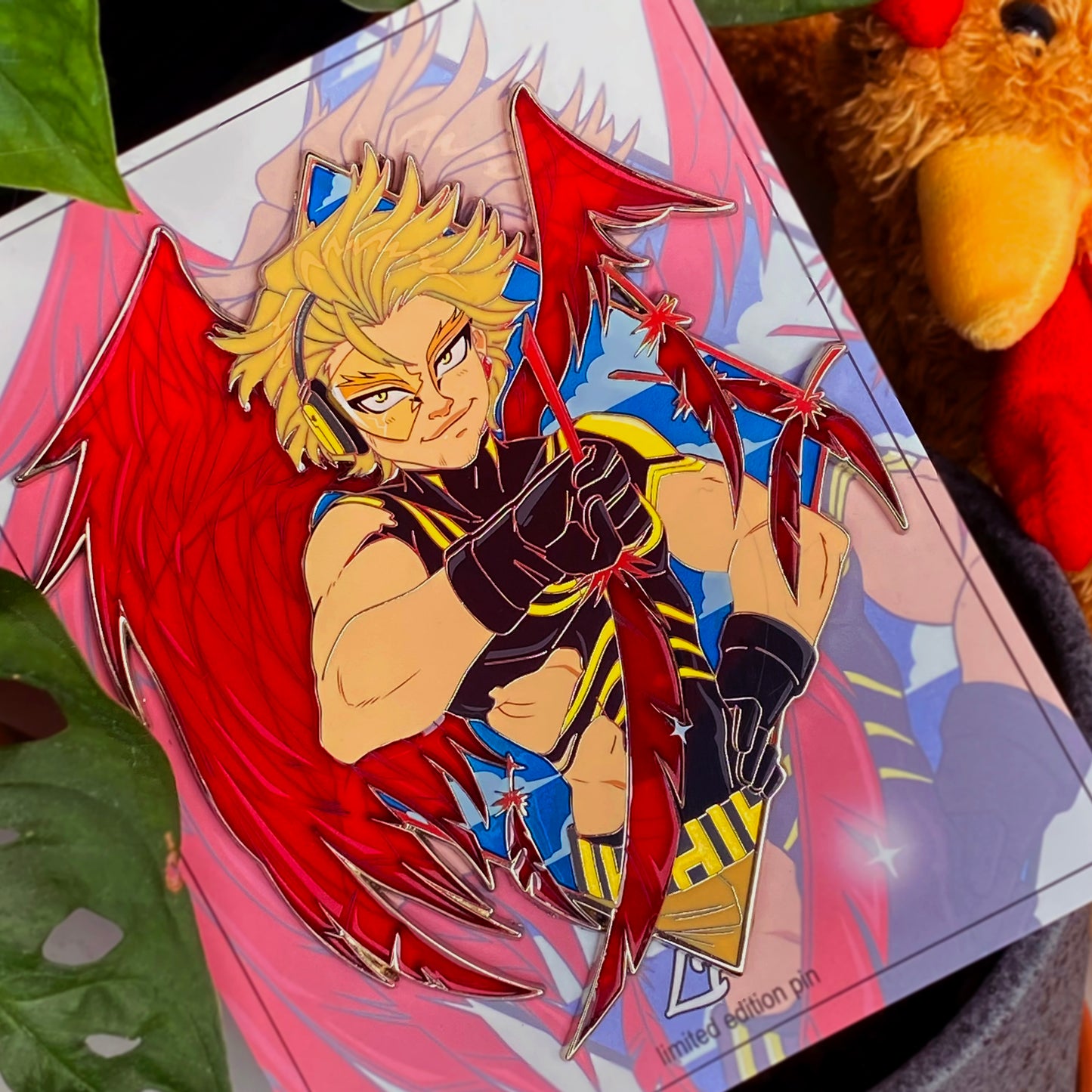 Wing Hero Hawks hard enamel pin