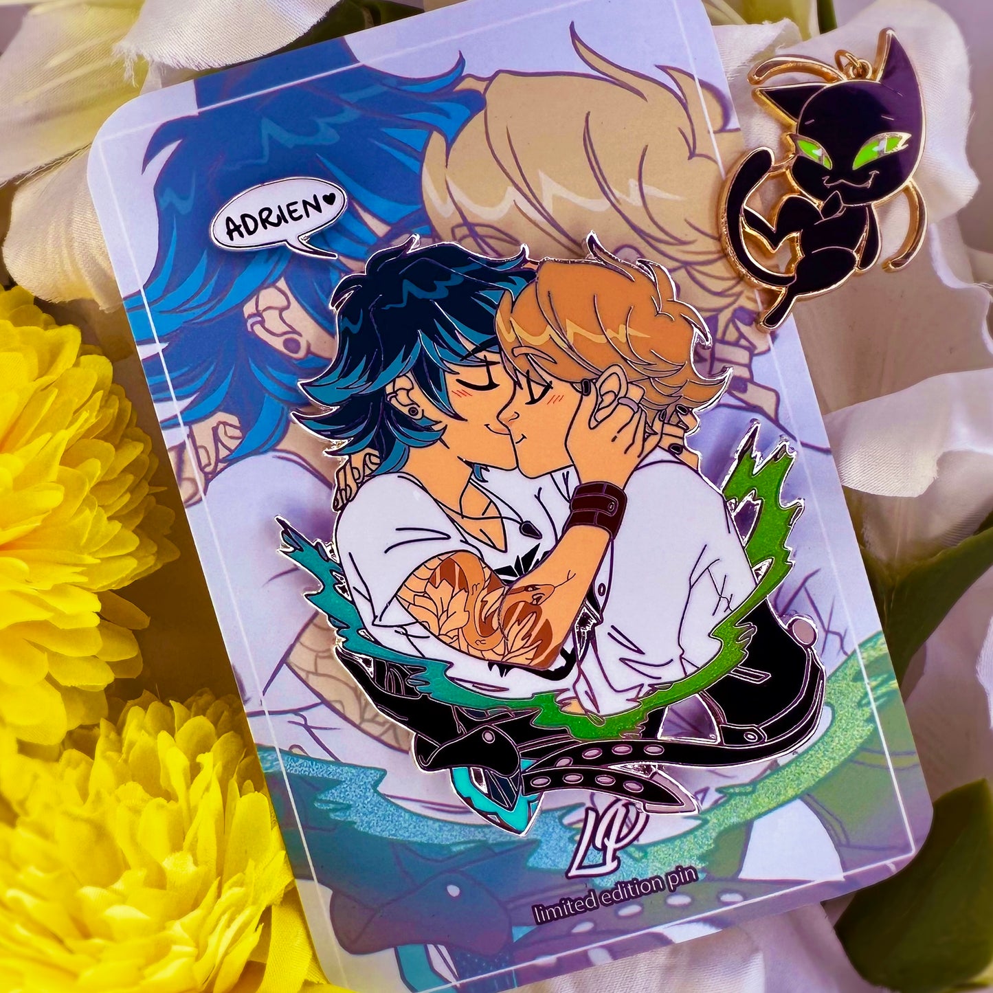 Luka & Adrien hard enamel pin