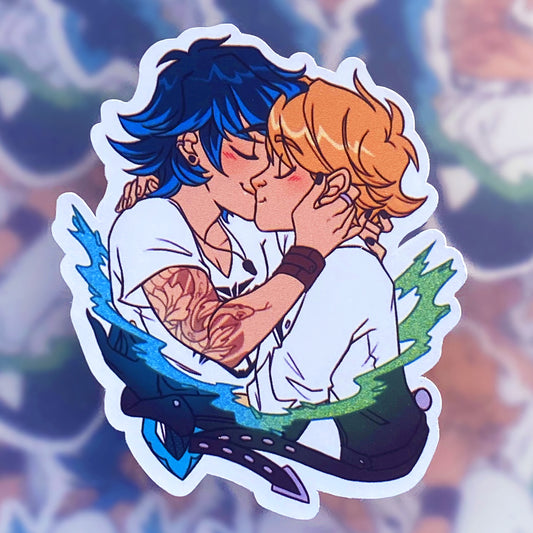 Luka & Adrien cut-out vinyl sticker 7x5cm