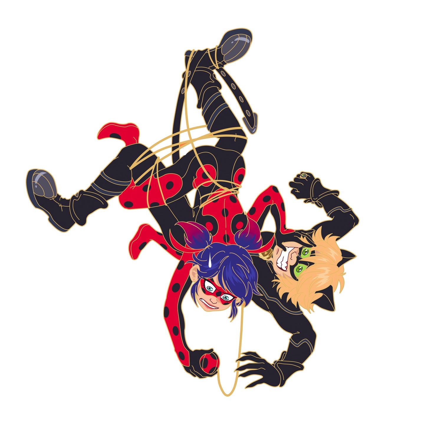 Entangled Idiots hard enamel pin - PREORDER