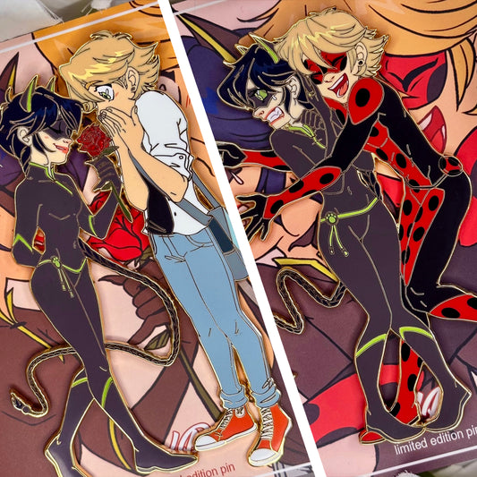 Lady Noire Romantic Adventures hard enamel pins [SET/SINGLE PIN]