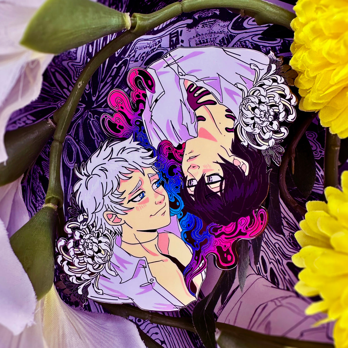 TSHD: Hikaru & Yoshiki hard enamel pin