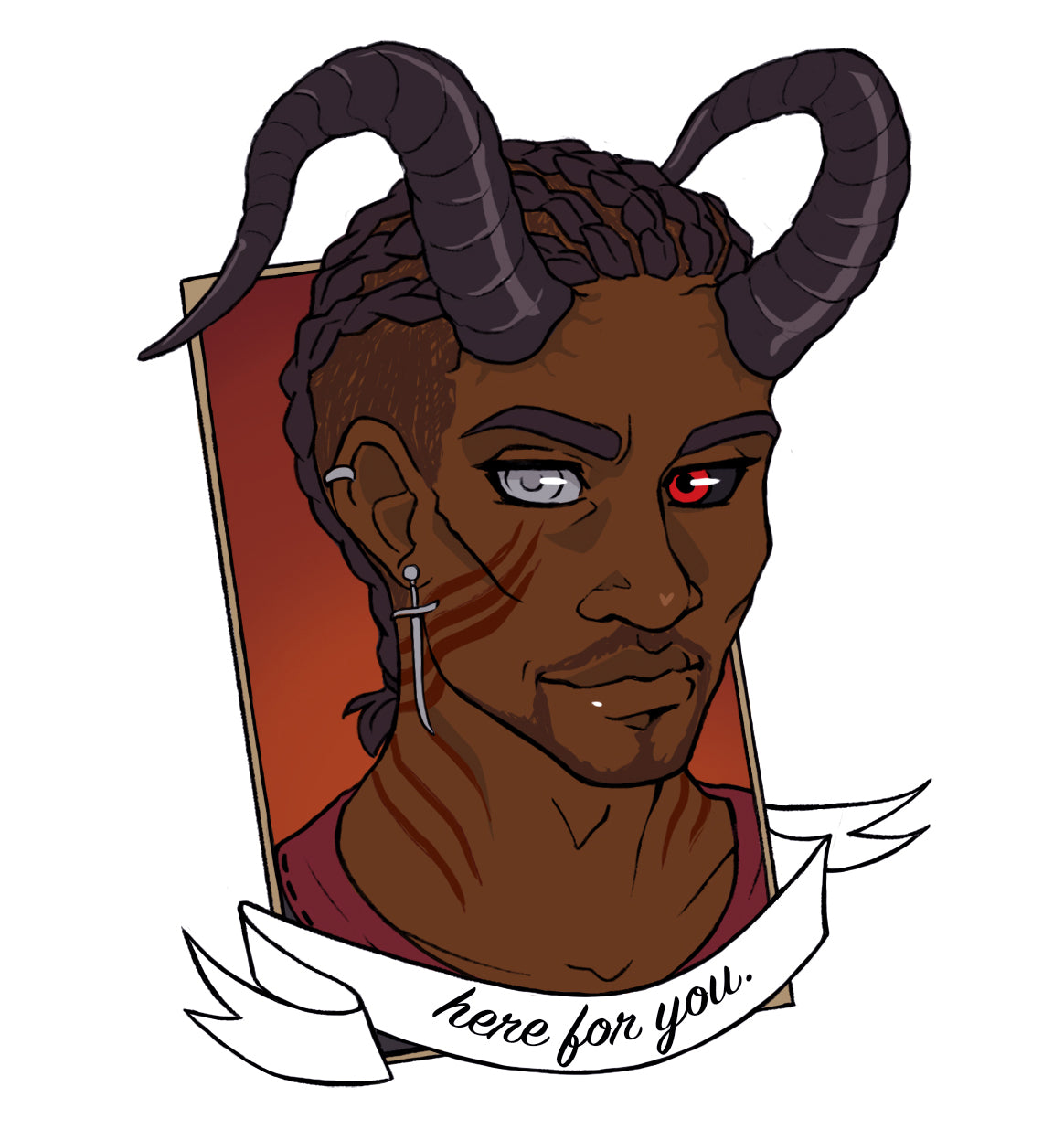 BG3 Companions: Wyll hard enamel pin - PREORDER