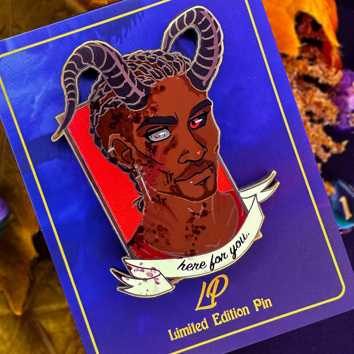 BG3 Companions: Wyll hard enamel pin