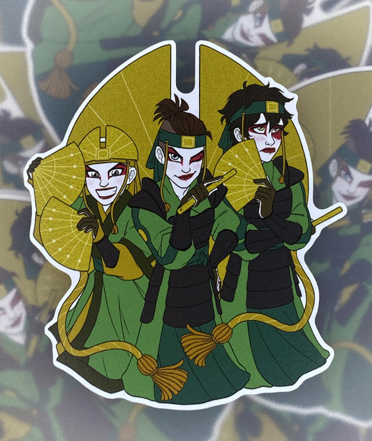 Fight like a Girl cut-out paper sticker 8x8cm