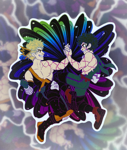 Heroes Rising cut-out paper sticker 8x8cm